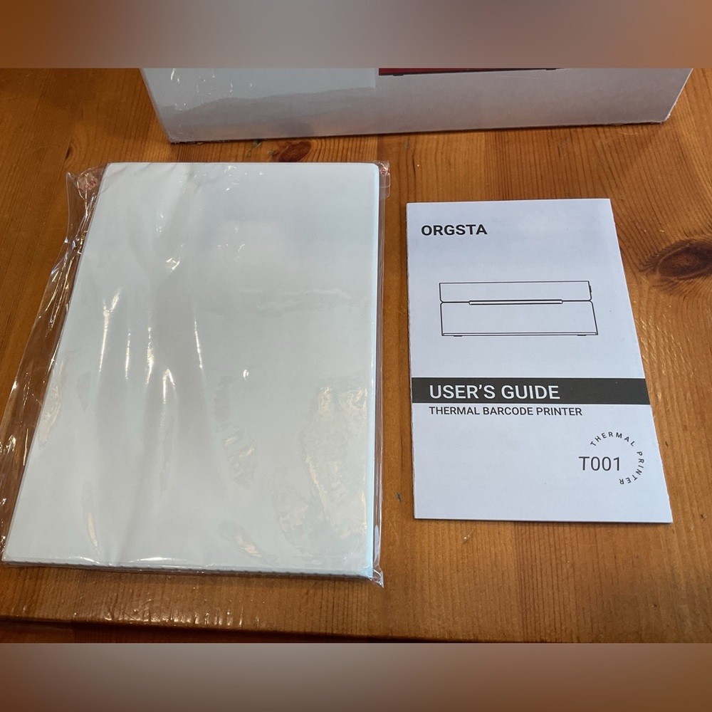 ORGSTA LABEL PRINTER THERMAL BARCODE NEW ALL INCLUSIVE READY TO USE NO INK - Picture 8 of 11